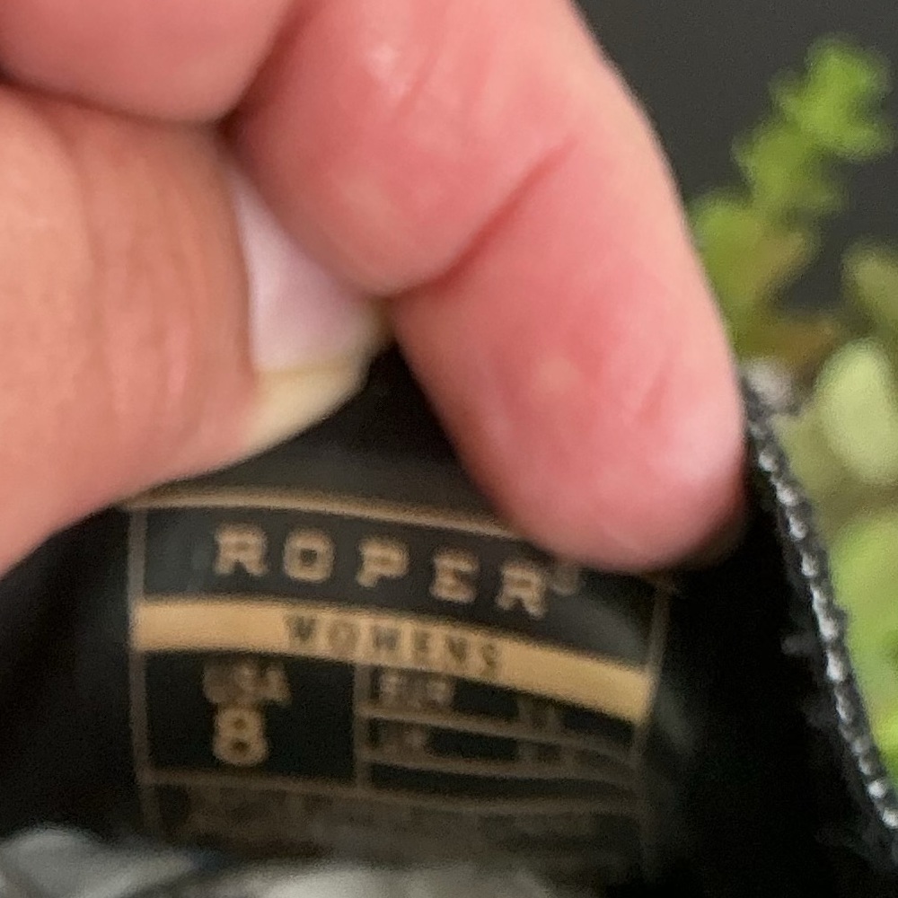 Roper Black and Gray Patterned Sneakers - Picture 7 of 7